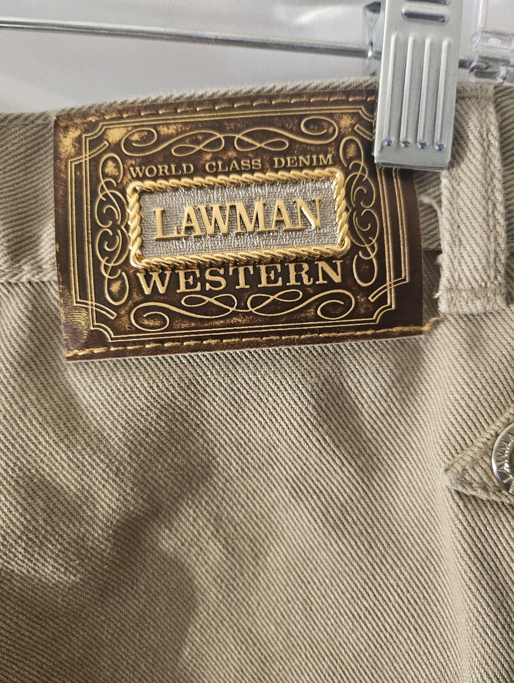 LAWMAN Western Khaki Denim Jeans